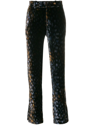 Equipment Florence Velvet Trousers In Black Multi