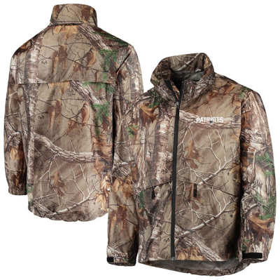 Dunbrooke Men's Realtree Camo New England Patriots Sportsman Waterproof Packable Full-zip Jacket In Green Camo