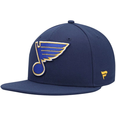 Fanatics Men's Navy St. Louis Blues Core Primary Logo Fitted Hat