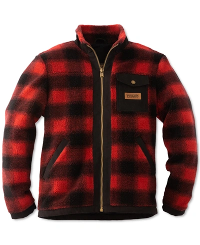 Pendleton Front Range Plaid Water Resistant Wool Blend Shirt Jacket In Red Buffalo
