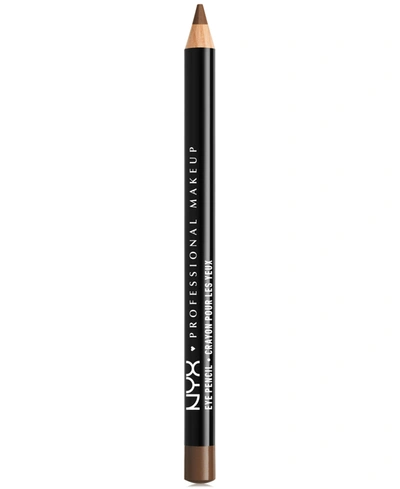 Nyx Professional Makeup Slim Eye Pencil In Medium Brown
