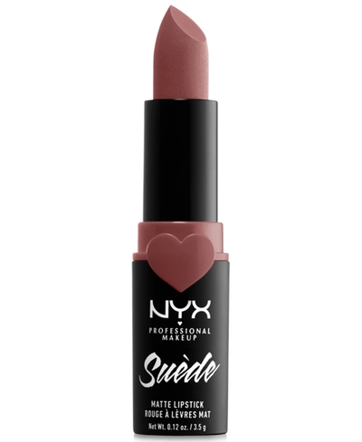 Nyx Professional Makeup Suede Matte Lipstick In Brunch Me (light Dusty Rose)