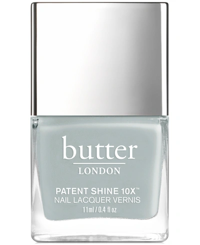 Butter London Patent Shine 10x Nail Lacquer In London Fog (soft Stormy Blue Crème)