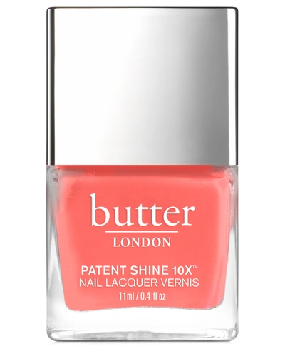 Butter London Patent Shine 10x Nail Lacquer In Trout Pout (bright Coral Crème)