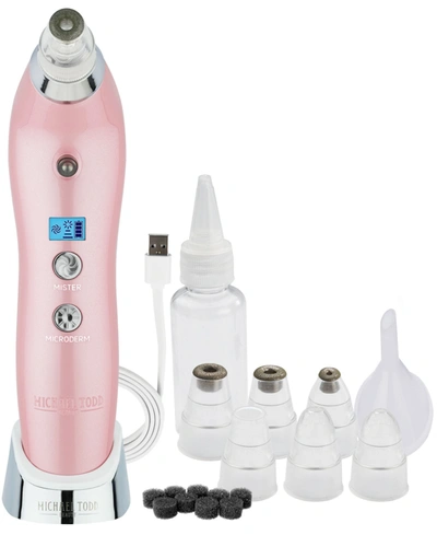 Michael Todd Beauty Sonic Refresher Sonic Microdermabrasion And Pore Extraction System In Pink Metallic
