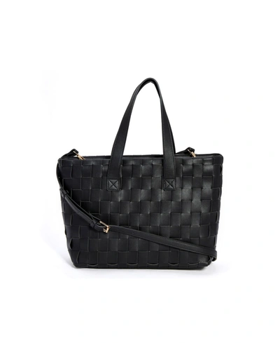 Like Dreams Women's Large Woven Tote Bag In Black