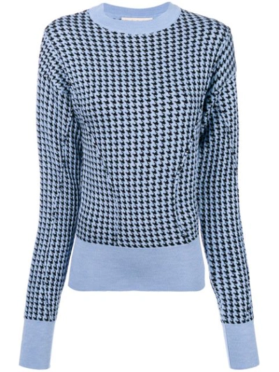 Marni Dogtooth Jumper In Blue
