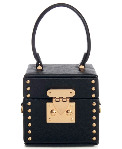 Like Dreams Women's Studded Treasure Box Clutch In Black