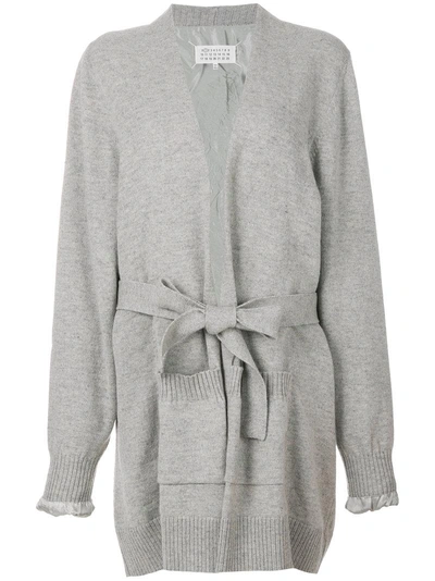 Maison Margiela Crafted Soft Grey Wool Cardigan