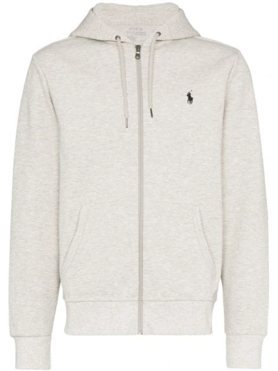 Polo Ralph Lauren Zipped Hooded Jacket In Grey