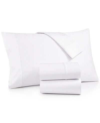 Aq Textiles Bergen House 100% Certified Egyptian Cotton 1000 Thread Count Pillowcase Pair, King Bedding In White