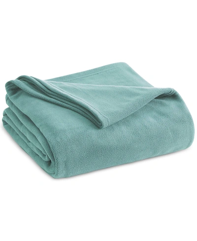 Vellux Brushed Microfleece Twin Blanket Bedding In Tourmaline
