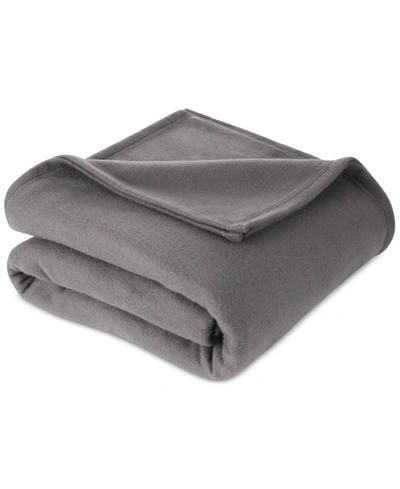 Martex Supersoft Fleece King Blanket Bedding In Smoked Pearl