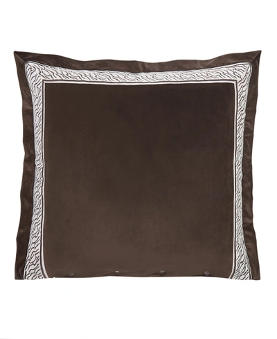 Rose Tree Cecilia Embroidered Sham, European Bedding In Brown