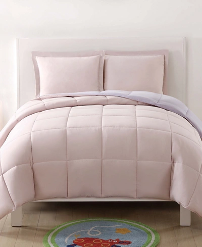 My World Reversible 3 Pc Twin Xl Comforter Set Bedding In Blush And Lavender