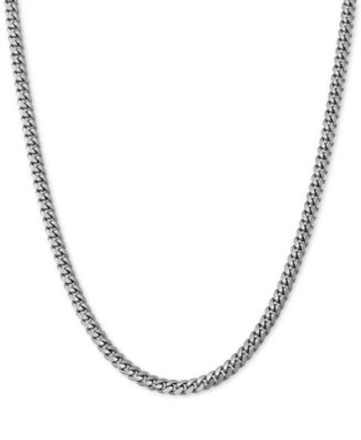 Giani Bernini Curb Link Chain Necklace 18 24 In Sterling Silver Or 18k Gold Plated Over Sterling Silver