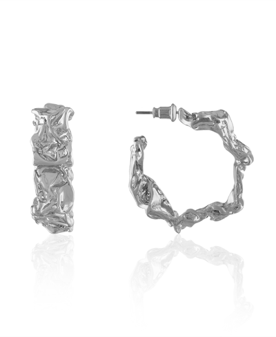 Oma The Label Oslo Medium Hoops In Silver