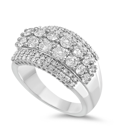 Macy's Diamond Anniversary Ring (2 Ct. T.w.) In 14k White Gold