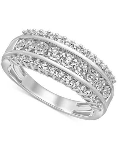 Macy's Diamond Anniversary Band (1/2 Ct. T.w.) In 14k White Gold