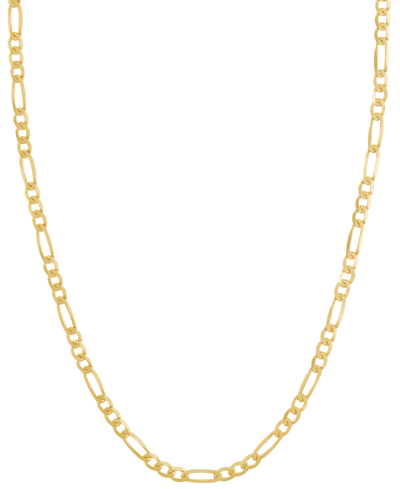 Italian Gold 18" Figaro Link (5-3/4mm) Chain Necklace In 14k Gold In Yellow Gold