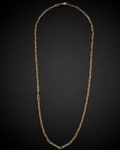 Italian Gold Paperclip Chain Necklace In Gold