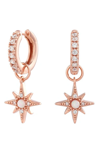 Olivia Burton Celestial Star Drop Huggie Hoop Earrings In Gold-tone