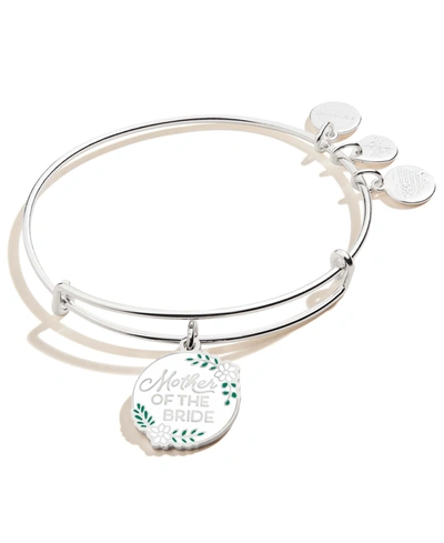 Alex And Ani Mother Of The Bride Charm Bangle In Silver-tone