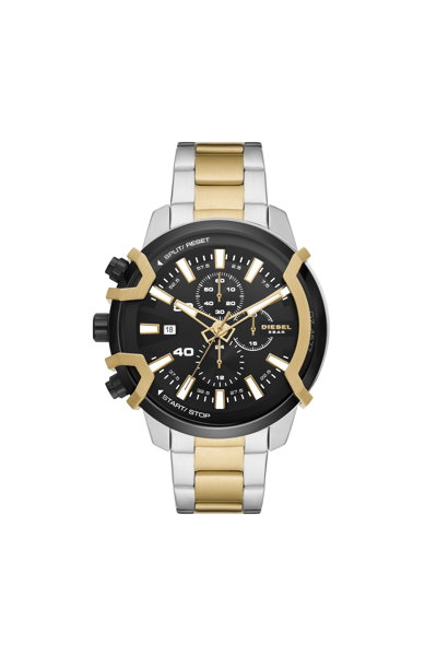 Diesel Men's Griffed Chronograph Two-tone Stainless Steel Bracelet Watch, 48mm In Multi