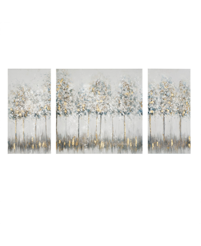 Madison Park Midst Forest Printed Canvas Art, 3 Piece Set In Blue,multi