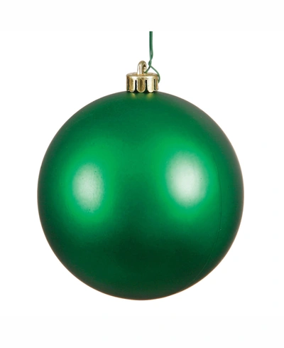 Vickerman 4" Green Matte Ball Christmas Ornament