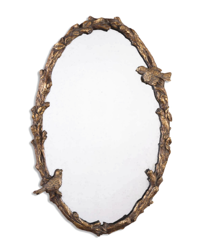 Uttermost Paza Oval Vine Gold Mirror