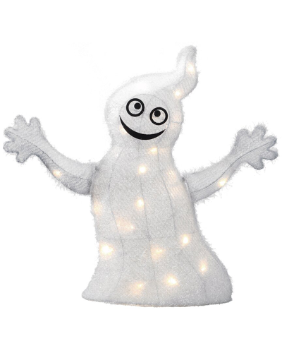 National Tree Company 18in Pre-lit Smiling Ghost In White