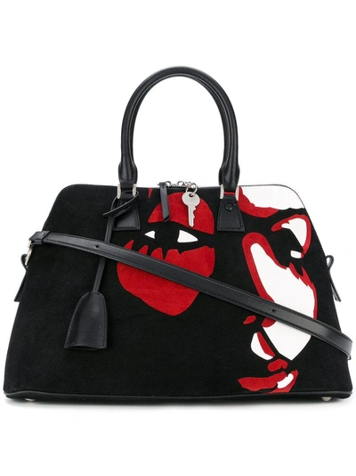 Maison Margiela Face Print Tote - Black