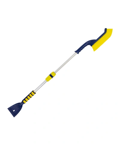 Michelin Extendable Snow Brush With Ice Scraper, 35"-45" In Blue