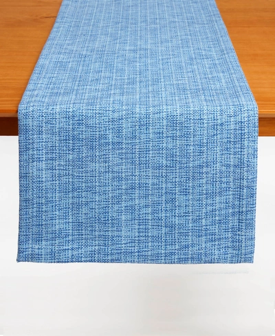 Tableau Melange Table Runner, 72" X 14" In Blue