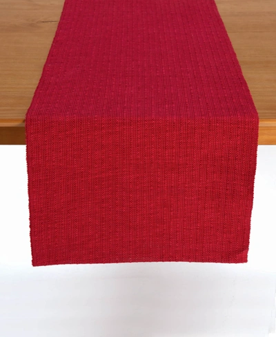 Tableau Holiday Dash Table Runner, 72" X 14" In Red