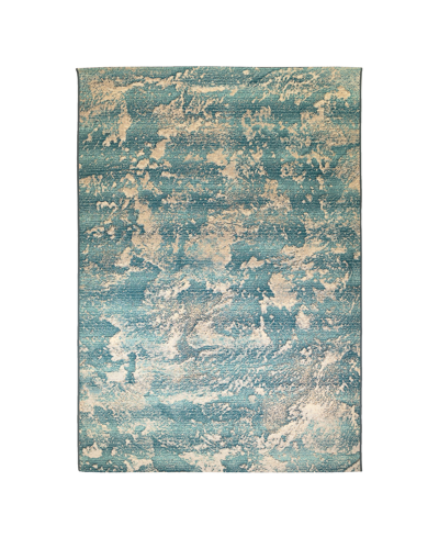 Liora Manne Marina Stormy 7'10" X 9'10" Outdoor Area Rug In Turquoise