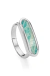 Monica Vinader 'baja' Stone Ring In Silver