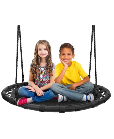 Sorbus Fabric Spinner Swing Set, 3 Pieces In Black