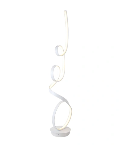 Artiva Usa Mozart 63" Unique Modern Led Floor Lamp In Matte White