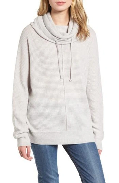 James Perse Thermal Cashmere Top In Pearl