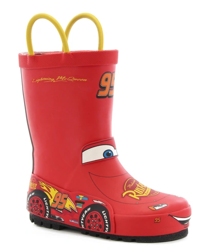 Western Chief Little Kid's And Big Kid's Lightning Mcqueen Rain Boot In Red
