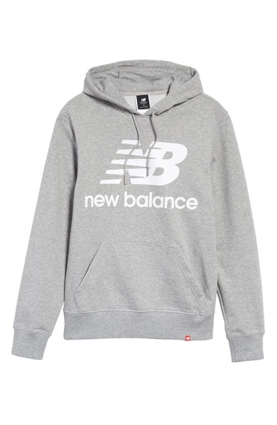 New Balance Essentials Logo Graphic Hoodie In Grey