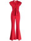 Elie Saab Wool-blend Wide-leg Pants In Red