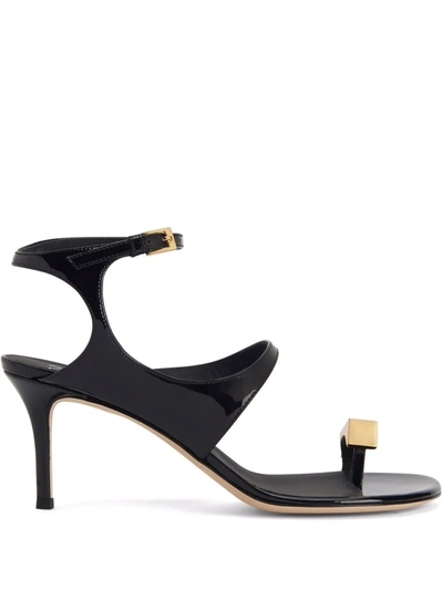 Giuseppe Zanotti Ciubecca Patent Leather 70mm Sandals In Black