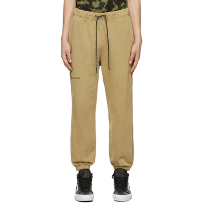 Aape By A Bathing Ape Beige Sweat Lounge Pants In Beigebgx