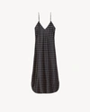 Nili Lotan Patterned Short Cami Dress In Black/beige Dots