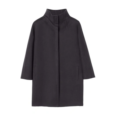 Loro Piana Roaden Baby Cashmere Coat In Caviar