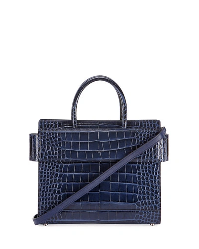 Givenchy Horizon Mini Alligator Tote Bag, Dark Blue