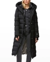 Soia & Kyo Talyse-n Brushed Down Long Coat In Black